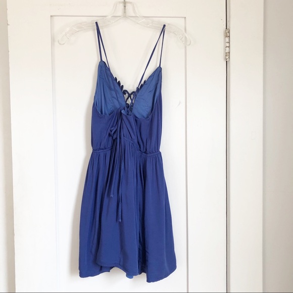 Missguided Blue Lace Mini Dress - Picture 4 of 7